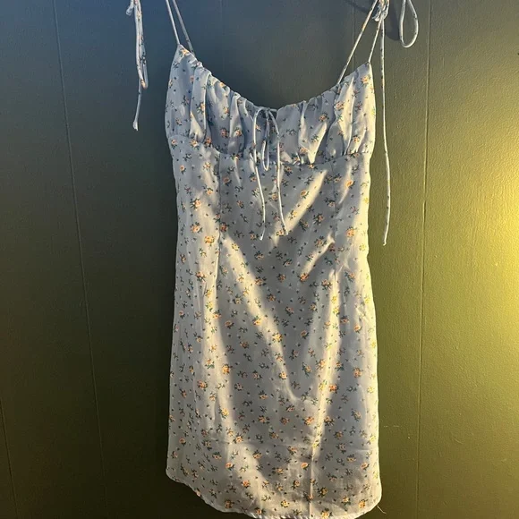 Princess Polly | Dresses | Blue With Paisley Flowers Princess Polly Mini  Dress Worn Onceadjustable Straps | Poshmark